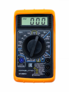 Мультиметр цифровой с прозвонкой в калоше тестер тока и напряжения Орбита OT-INM13